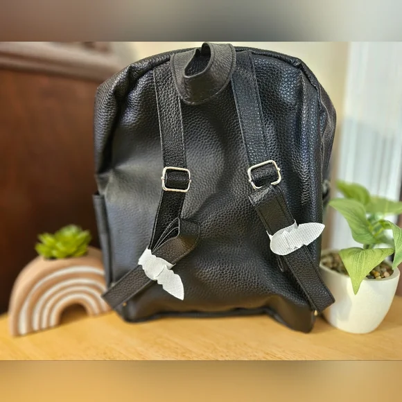Black Mini Backpack - Picture 2 of 3